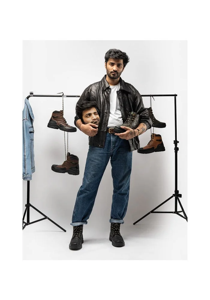 Bacca Bucci Obsidian Black Bacca Bucci PROTECTOR Leather Motorcycle Boots for Men for Men | Best Price UAE